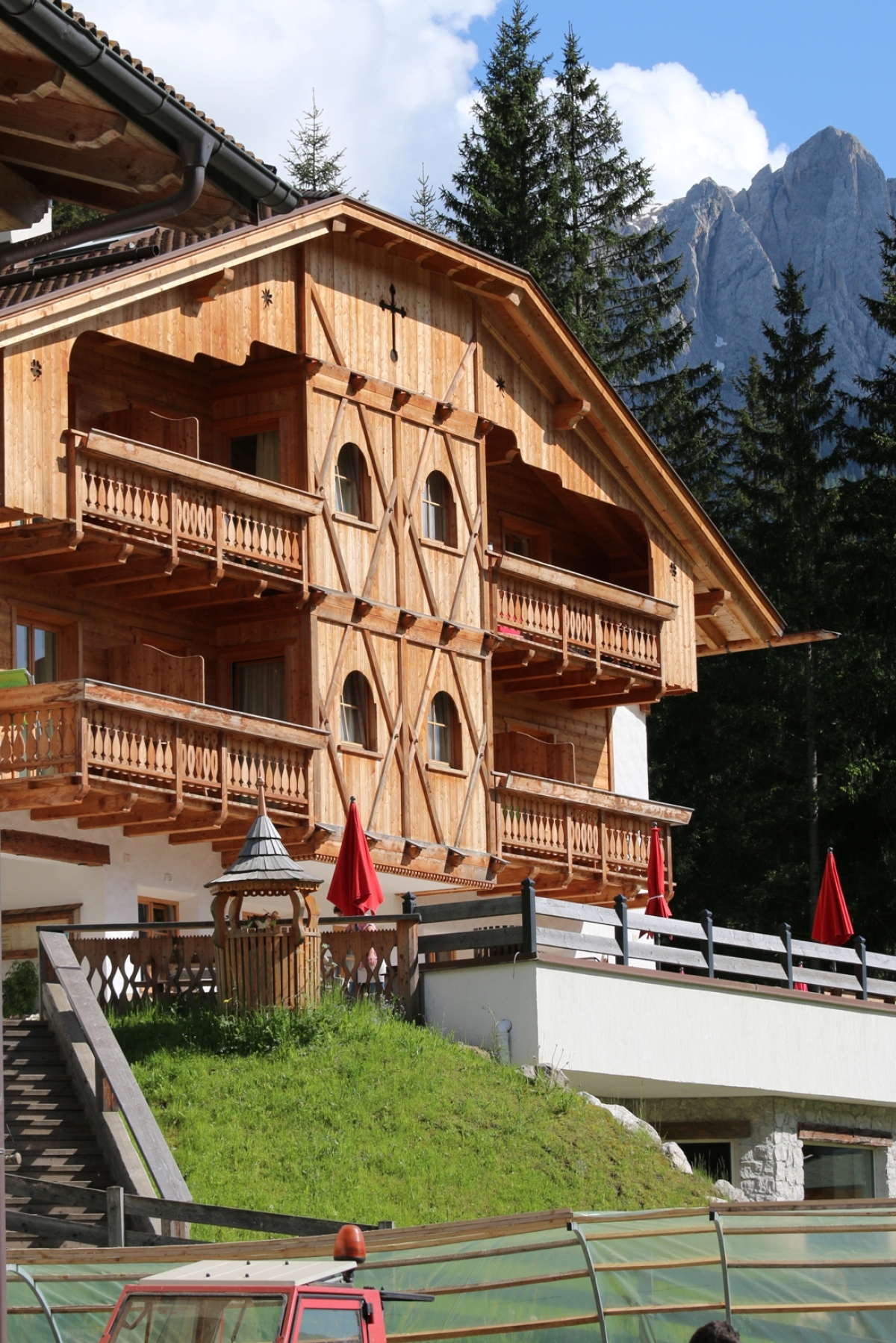 dom, farma, penzión, dolomity