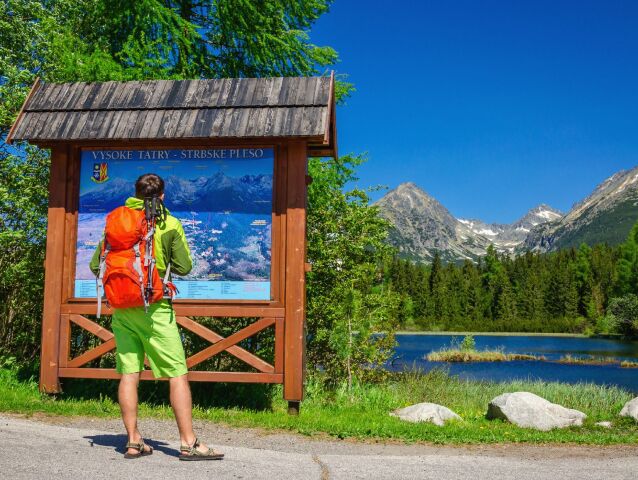 tatry, dovolenka, turistika, turista, hory, ruksak, mapa, Vysoké Tatry, Štrbské pleso,