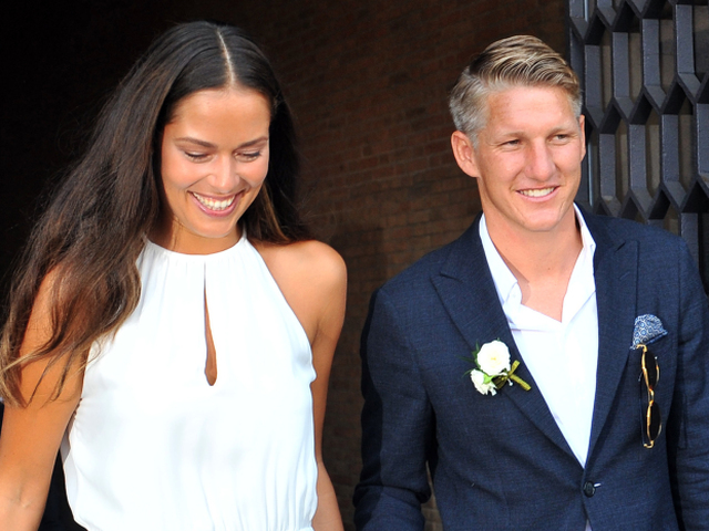 Ana Ivanovic a nemecký futbalista Bastian Schweinsteiger