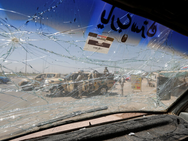 Irak, Bagdad, auto, čelné sklo