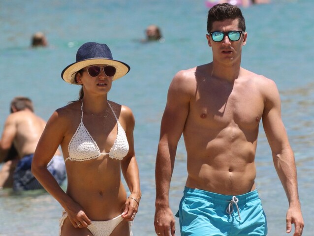 Robert Lewandowski a jeho manželka Anna Lewandowska 
