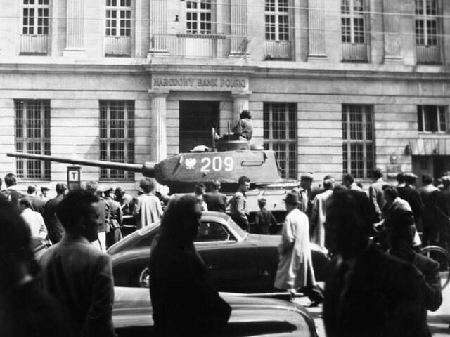 tank T-34, Poznan, Poľsko,