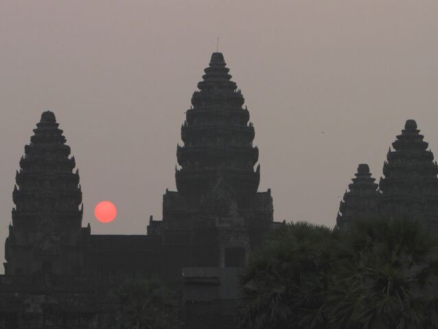 Kambodža, Angkor Vat, chrám, turisti, Siem Reap
