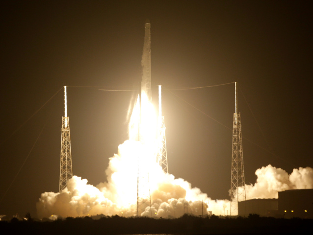falcon 9, vesmír, raketa, ISS