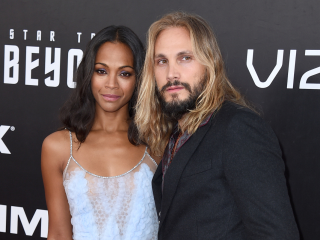 Herečka Zoe Saldana a jej manžel Marco Perego.