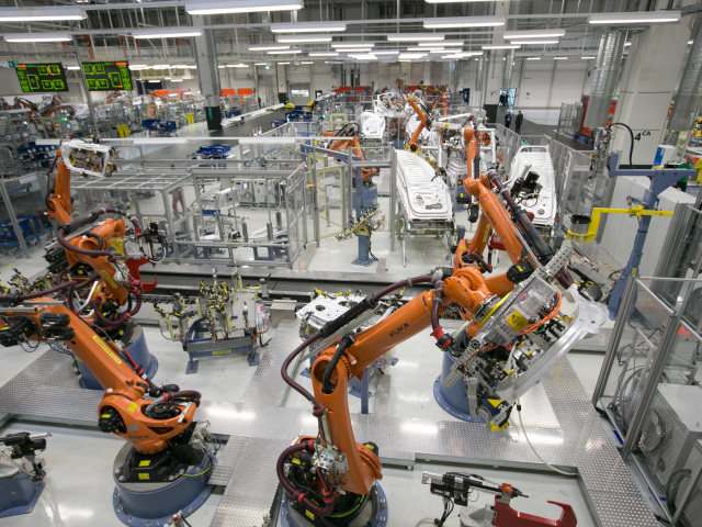 Volkswagen, VW, karosaren, Audi Q7, robot