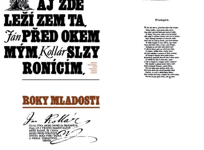 Jan Kollar. Legenda o velkom Slovanovi. Frontispice  kapitolova dvojstrana. 1. zvaezok edicie Sondy  1973