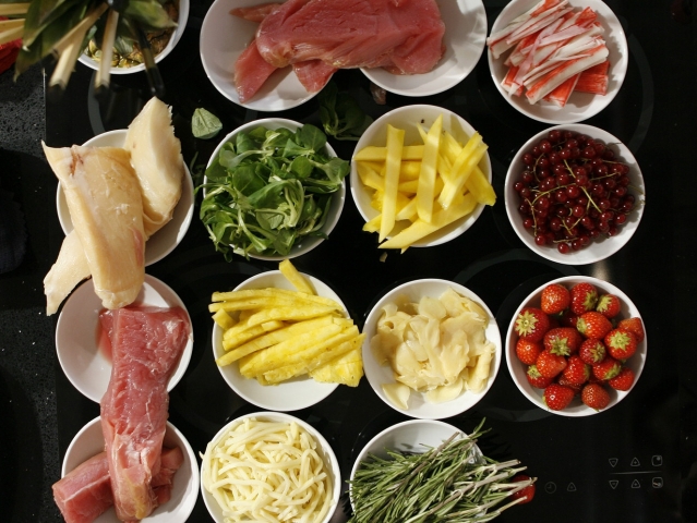 suši, suroviny, ingrediencie, varenie, jedlo, varecha, kuchyňa