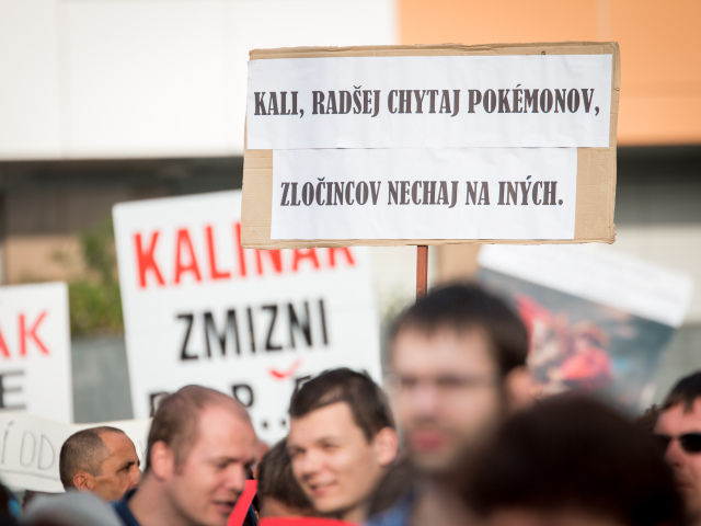 kauza bašternák, bonaparte, protest, Kaliňák, demonštrácia,