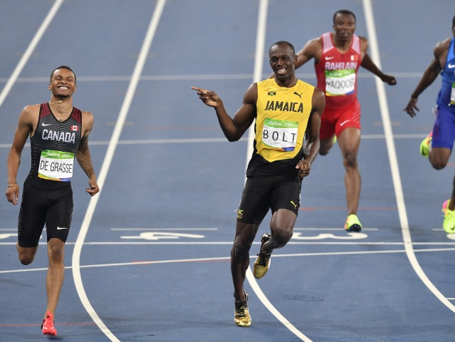 Andre De Grasse, Usain Bolt