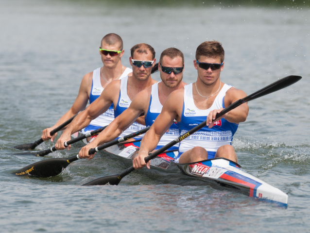 štvorkajak, Denis Myšák, Erik Vlček, Juraj Tarr, Tibor Linka