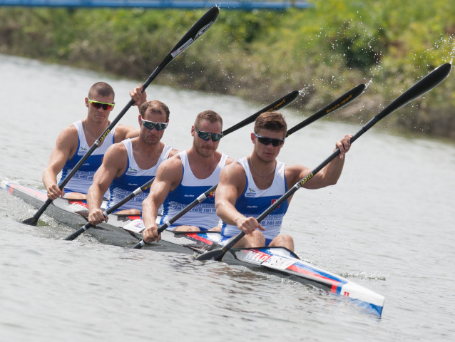 štvorkajak, Denis Myšák, Erik Vlček, Juraj Tarr, Tibor Linka
