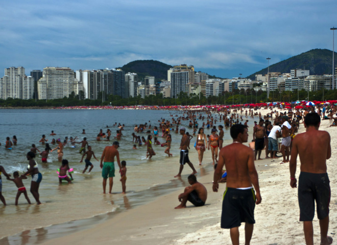 Rio de Janeiro, Brazília, pláž, more