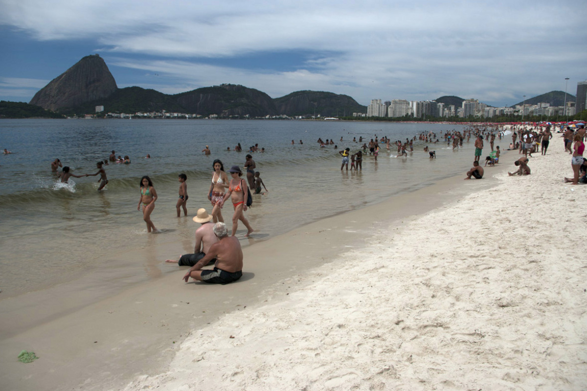 Rio de Janeiro, Brazília, pláž, more, Cukrová homoľa