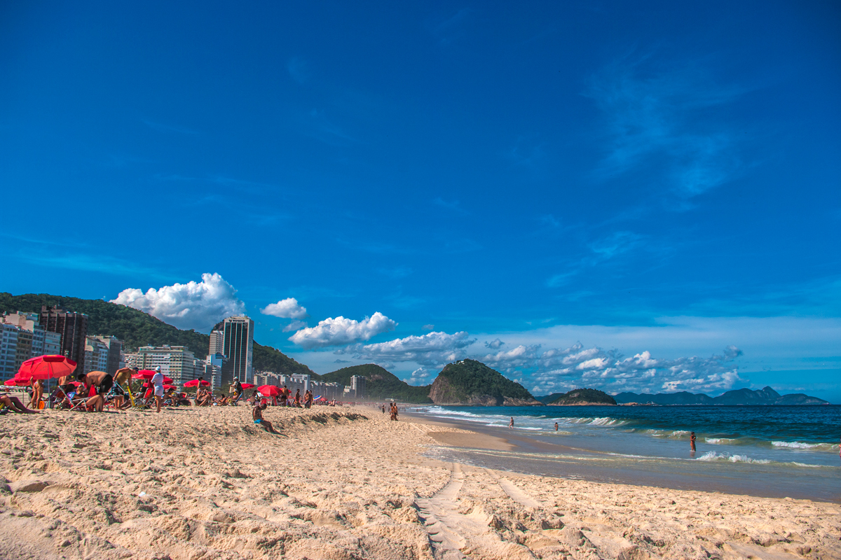 Rio de Janeiro, Brazília, pláž, more