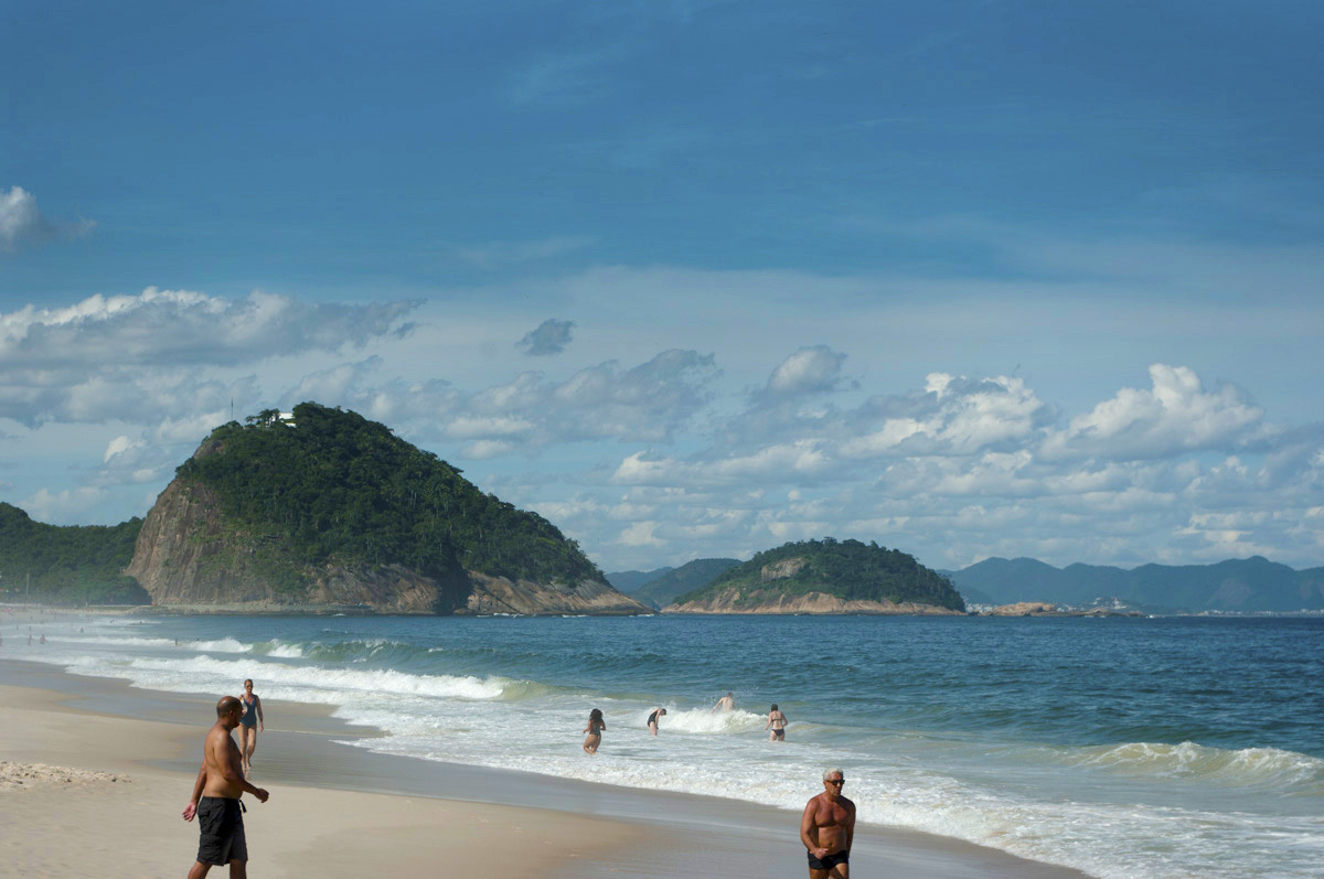 Rio de Janeiro, Brazília, pláž, more