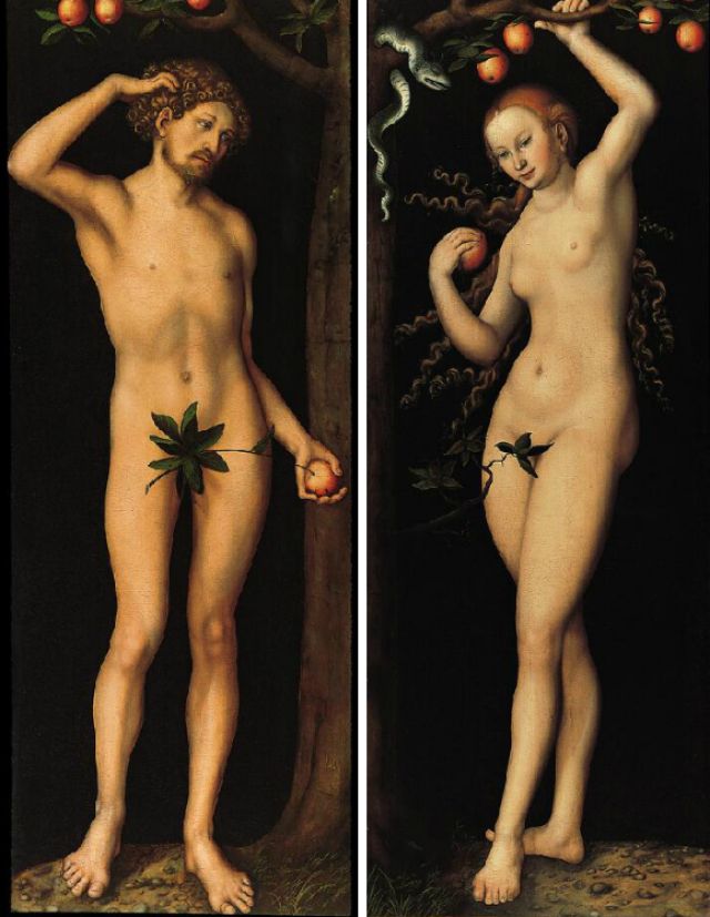 Lucas Cranach starší Adam Eva