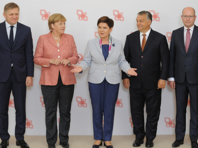 Fico, Merkelová, Szydlová, Sobotka, Orbán,
