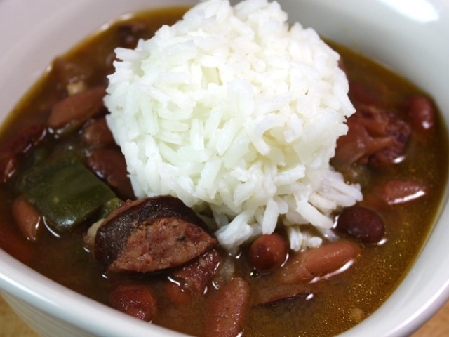Neworleanská fazuľa s ryžou, svetová kuchyňa