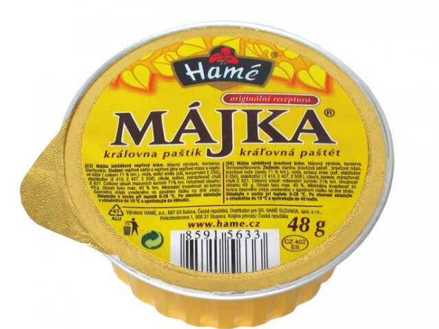 hame, májka, paštéta