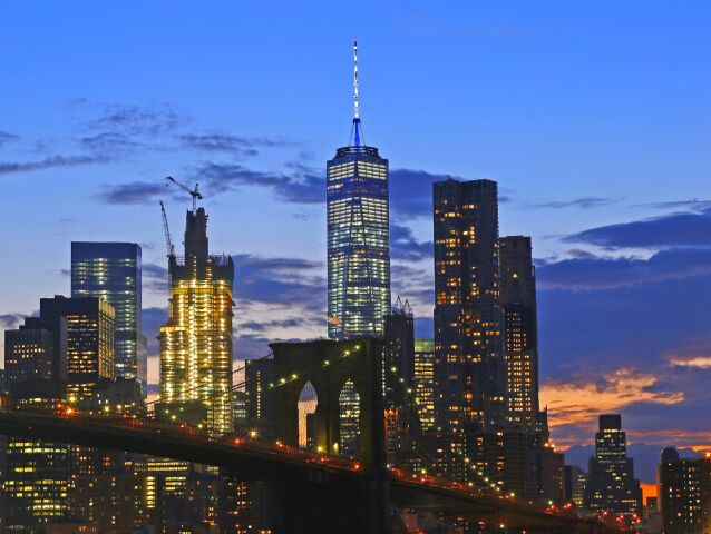 Manhattan, New York, Downtown, mrakodrapy, One World Trade Center
