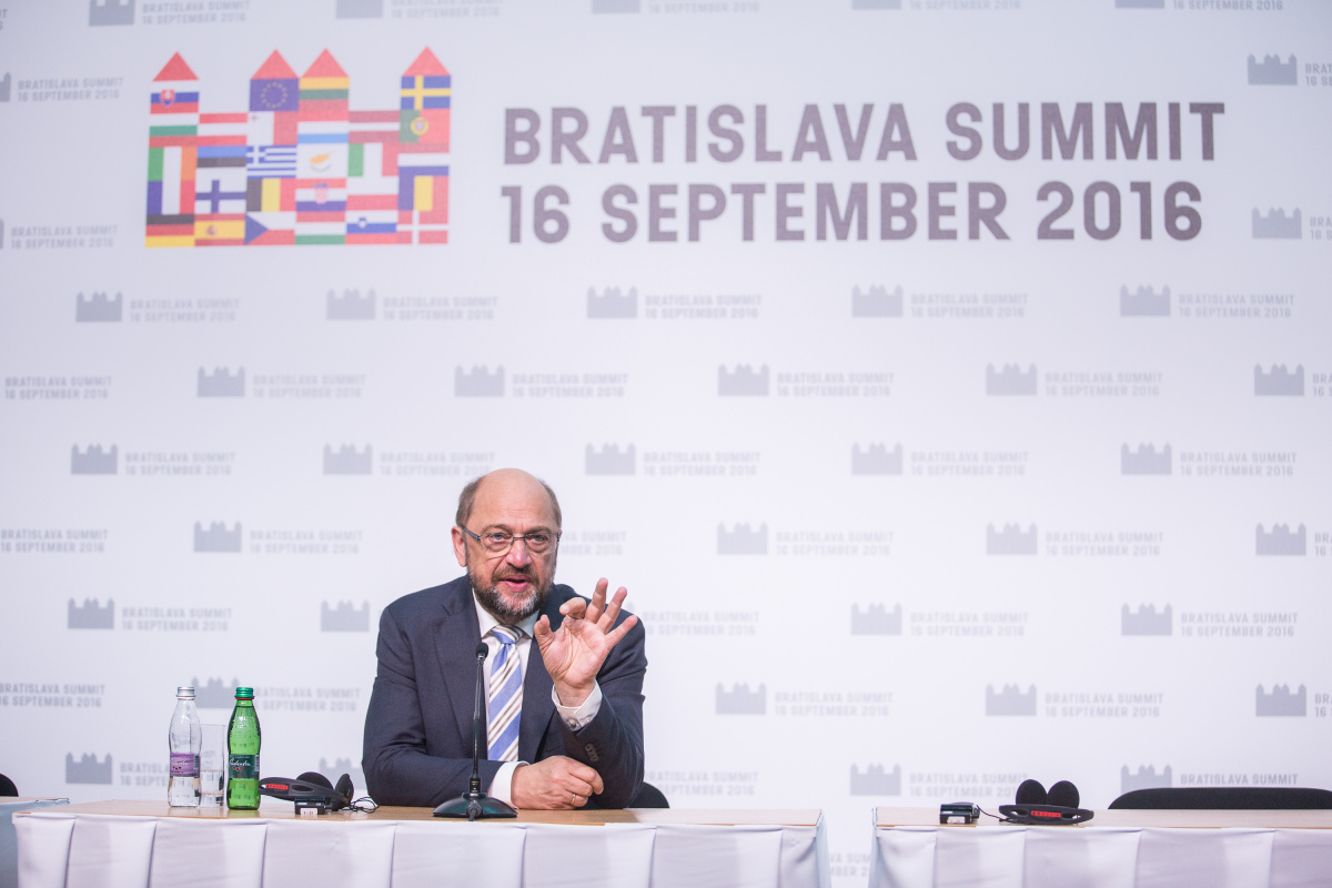 Martin Schultz, bratislavský summit