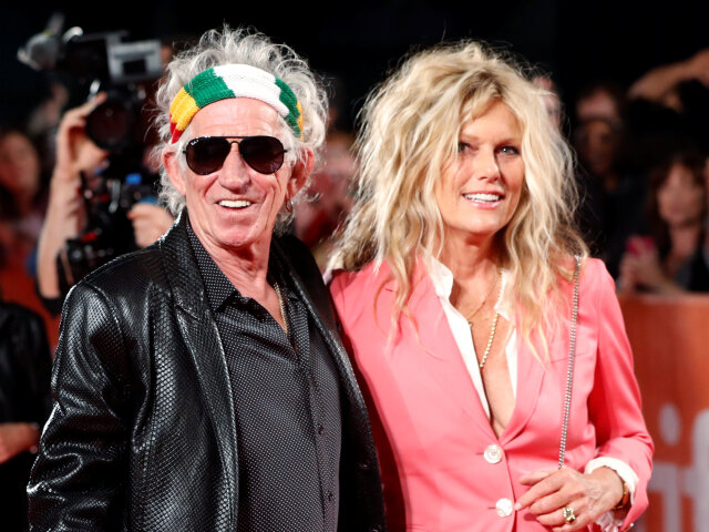 Keith Richards a jeho manželka Patti Hansen