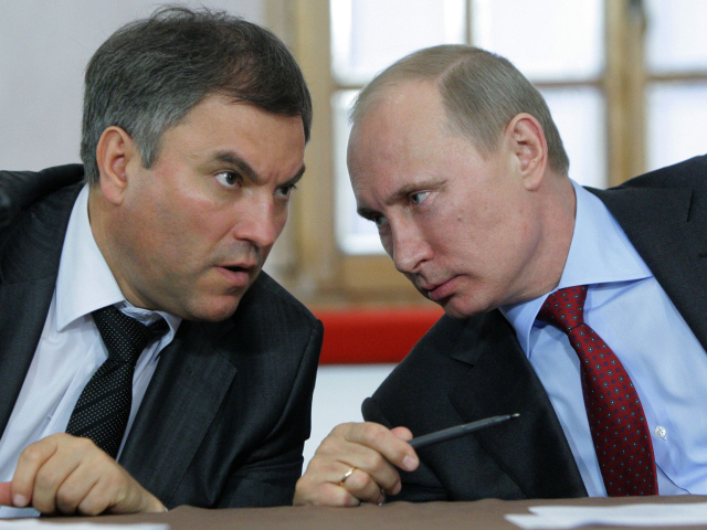 Viačeslav Volodin, Vladimir Putin,