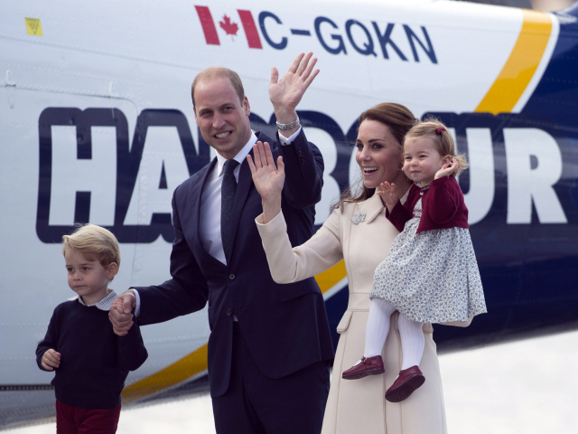 William, Kate, Charlotte