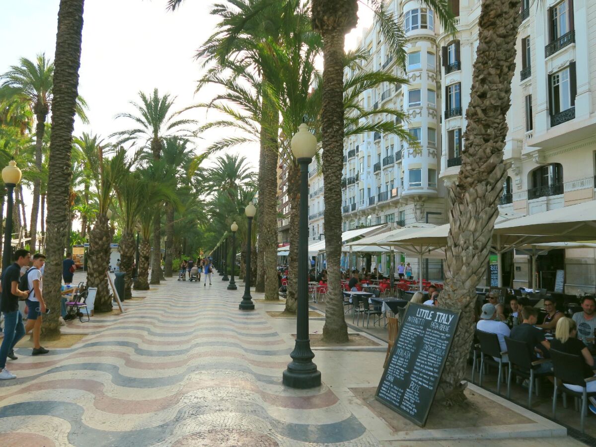 Alicante, Španielsko, mesto, Explanada, ulica