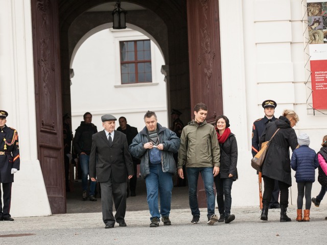 rozlúčka, prezident, hrad, Michal Kováč