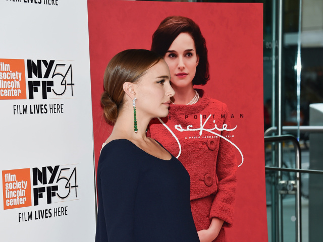 Herečka Natalie Portman predstavila film Jackie v New Yorku.