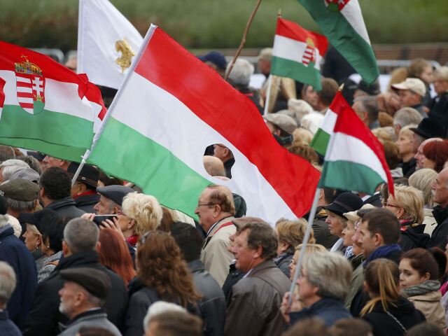 maďarsko, protest, demonštrácia, 60.výročie protikomunistického povstania,