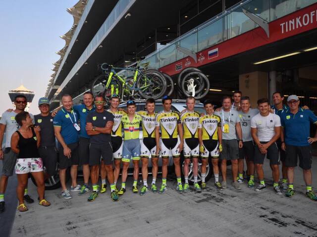 Tinkoff, jazdci, Abú Zabí
