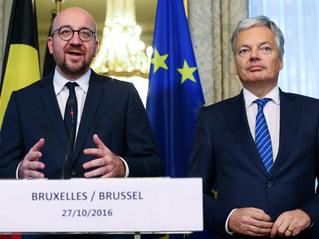 Charles Michel, Didier Reynders, CETA