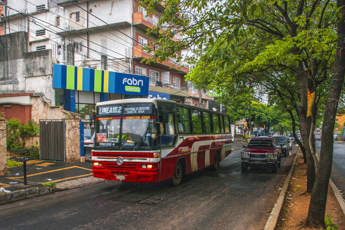 Paraguaj, mesto, autobus, Asunción