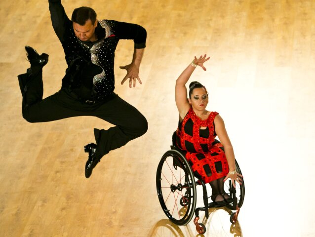 Helena Kašická, Peter Vidašič, tanec, vozík, vozíčkarka