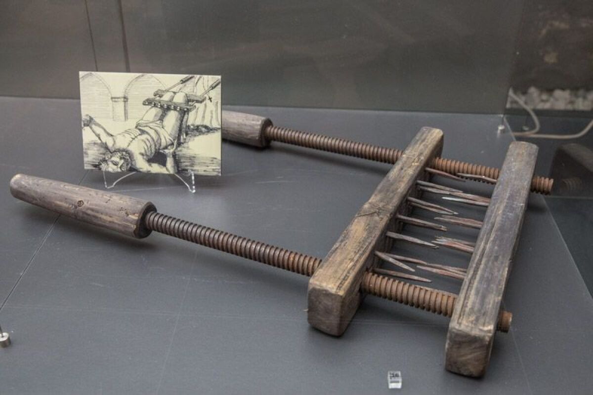 Barbarstvo mučenia, výstava, mučenie, mučiace nástroje