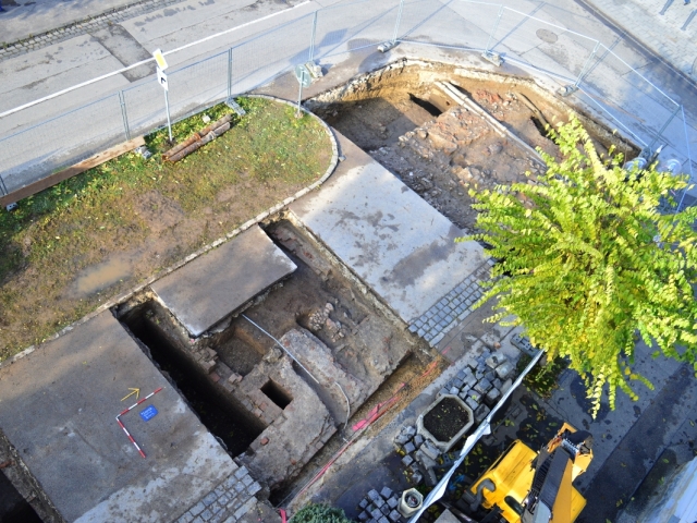 Trnava, nálezisko, dolná brána, archeológia