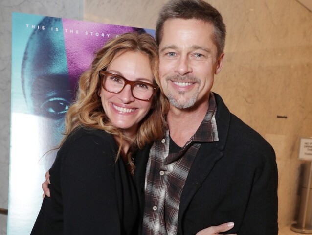 Julia Roberts a jej kolega a kamarát Brad Pitt
