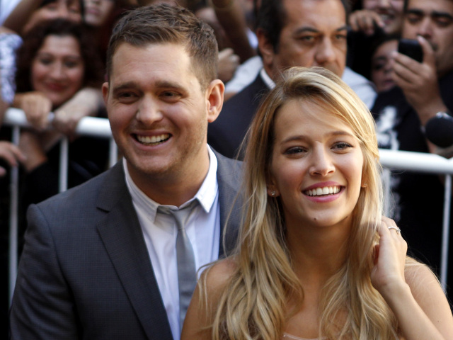 Michael Buble a jeho manželka Luisana Lopilato