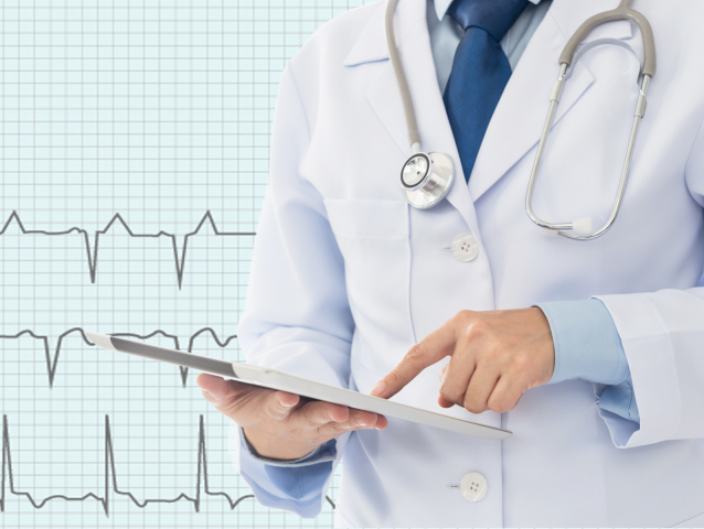srdce, ekg, vyšetrenie, lekár,