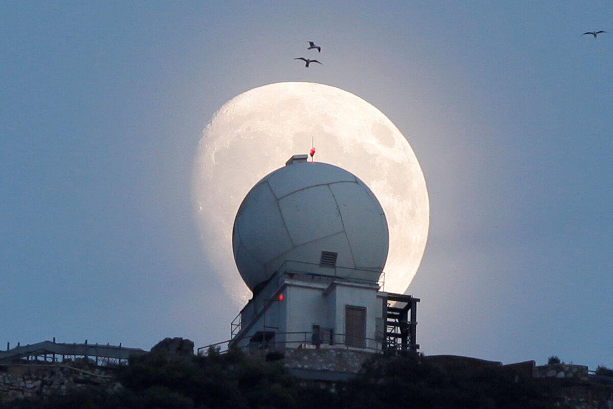 Supermesiac, noc, mesiac, spln, Gibraltar
