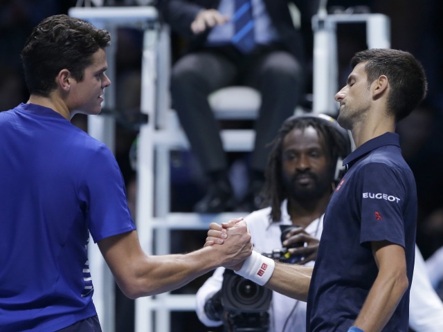 Novak Djokovič, Milos Raonic