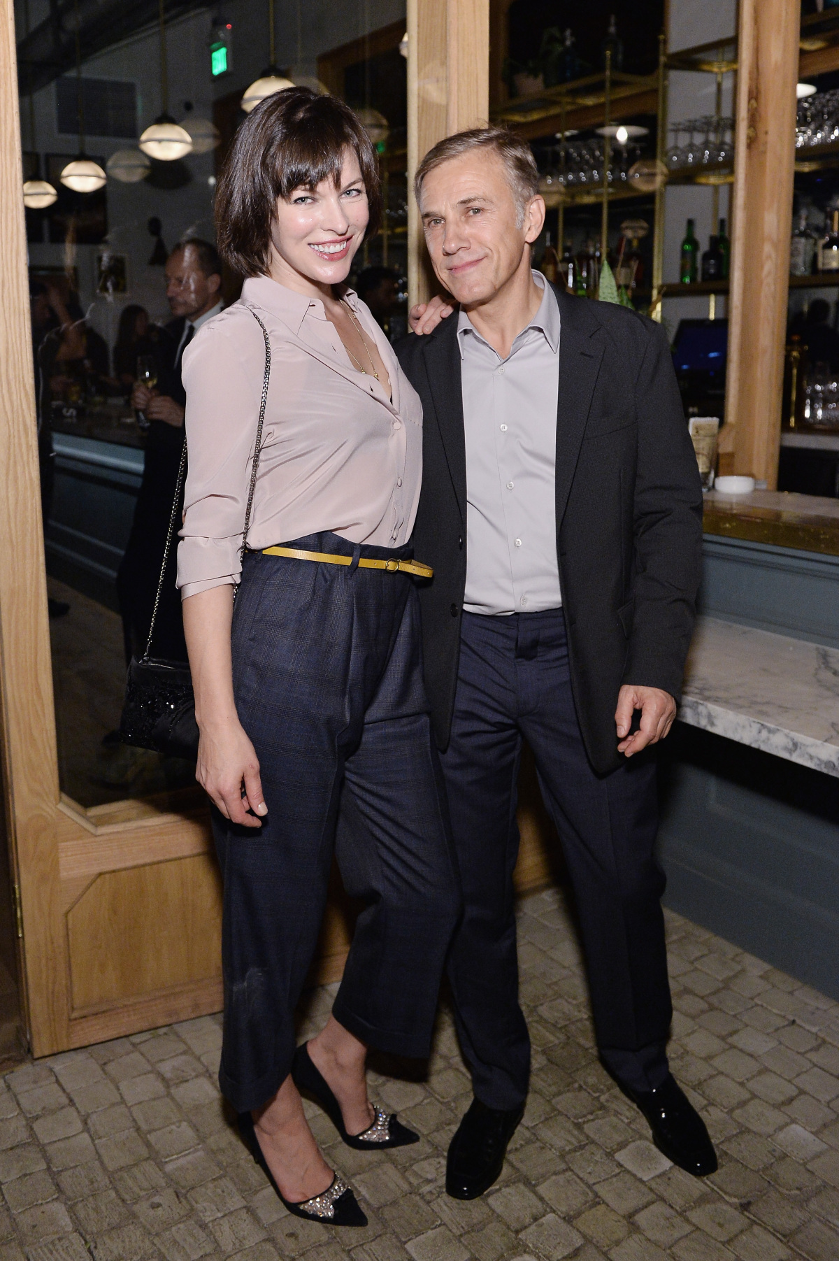 Milla Jovovich a herec Christoph Waltz