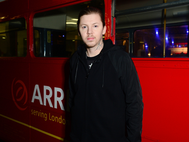 Professor Green na archívnom zábere.