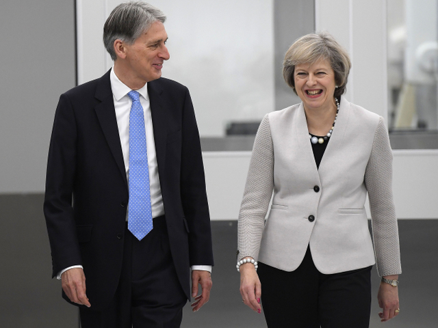 Philip Hammond, Theresa Mayová, brexit, veľká británia
