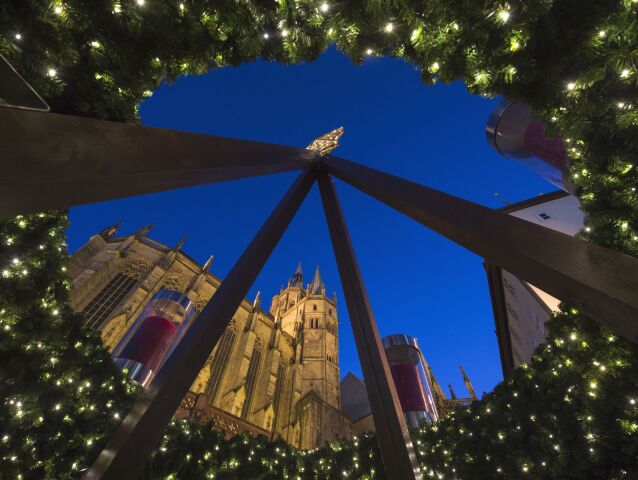 advent, Vianoce, Erfurt, Nemecko