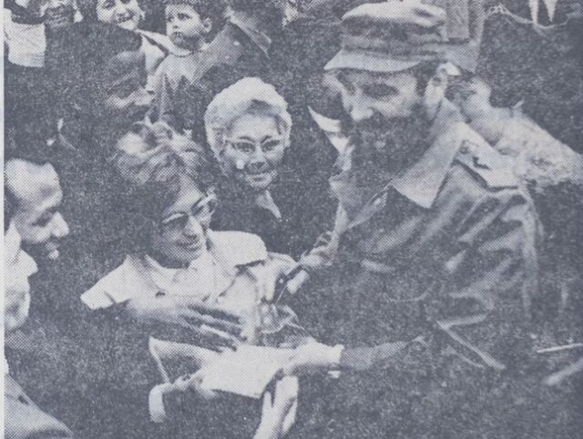 Danka Ružinská, fidel castro, autogram,