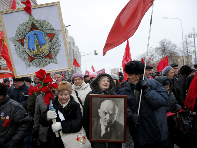 Moskva, Rusi, výročie boľševickej revolúcie